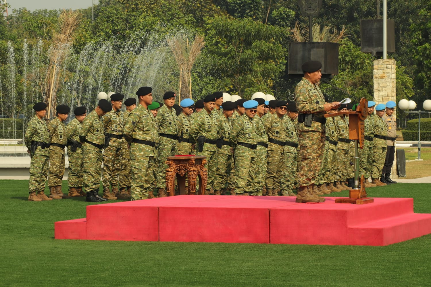 Satgas Kizi TNI Konga XX-W MONUSCO Siap Laksanakan Misi Perdamaian PBB di Republik Demokratik Kongo