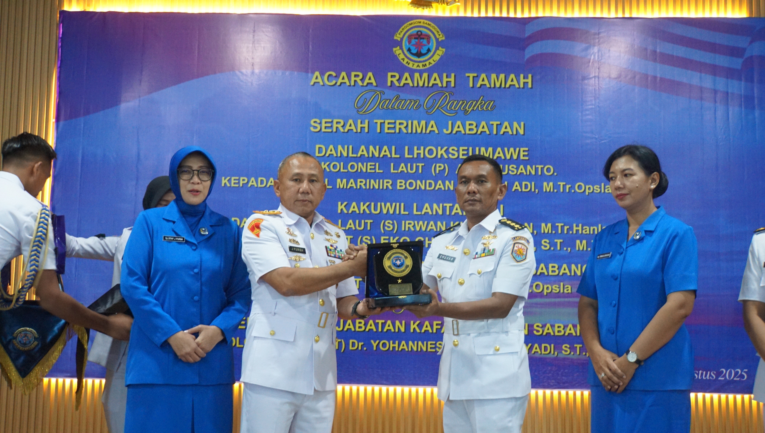 Danlantamal I Pimpin Serah Terima dan Pengukuhan Empat Jabatan Strategis Jajaran Lantamal I