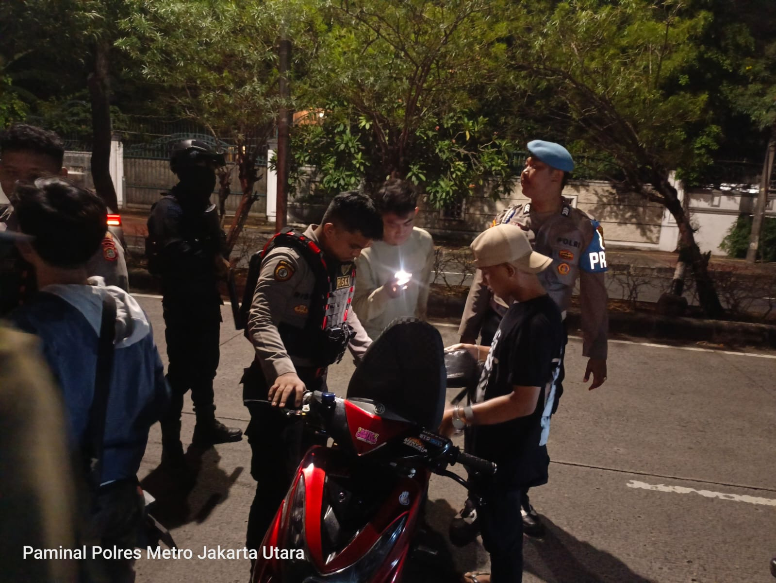 Polres Metro Jakarta Utara Tingkatkan Patroli Malam, Dua Motor Tanpa Dokumen Diamankan Saat Razia di Sunter