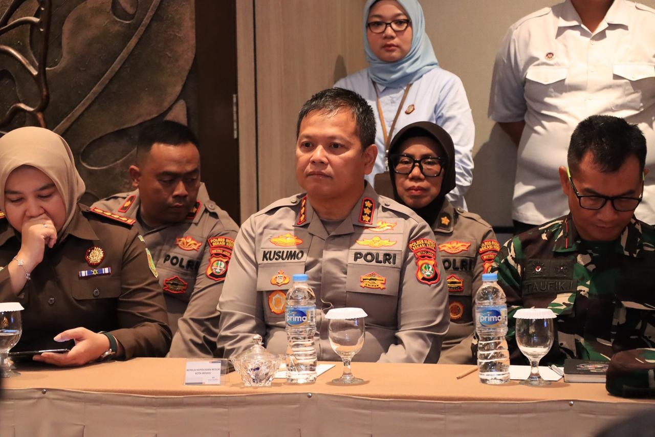 Polres Metro Bekasi Kota dan Forkopimda Bekasi Gelar Rakor Evaluasi Program Makan Bergizi Gratis