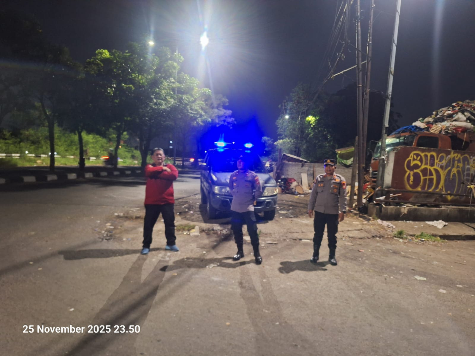Polsek Bekasi Barat Patroli Malam Ciptakan Rasa Aman