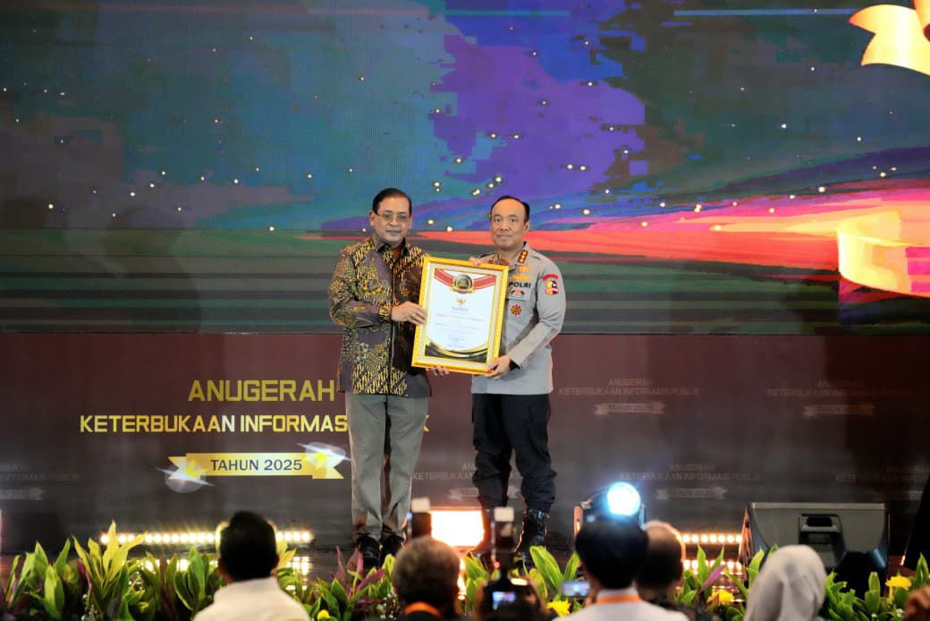 Polri Peringkat Pertama Nasional Monev KIP 2025 dengan Nilai 98,90