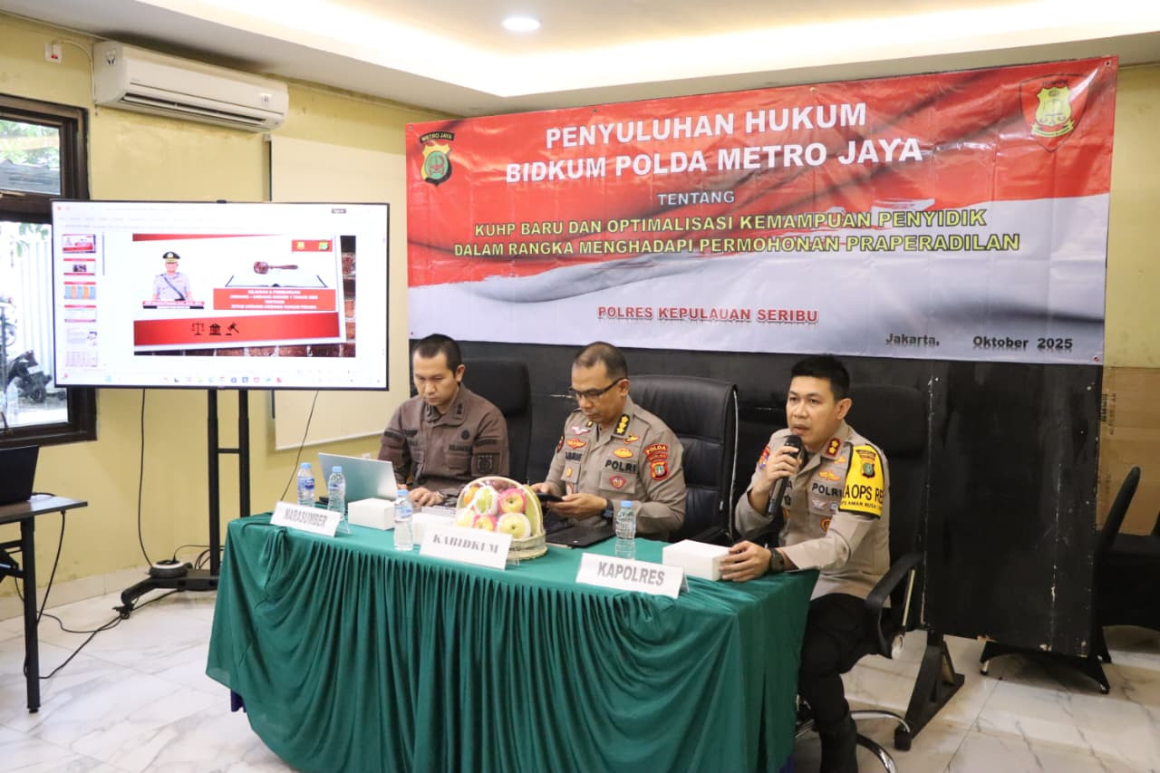 Polres Kepulauan Seribu Gelar Sosialisasi Hukum Bahas KUHP Baru dan Penguatan Kapasitas Penyidik