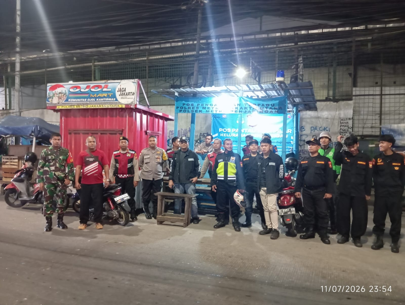 Patroli KRYD Polsek Metro Penjaringan Sasar Titik Rawan, Sembilan Motor Tanpa Kelengkapan Diamankan