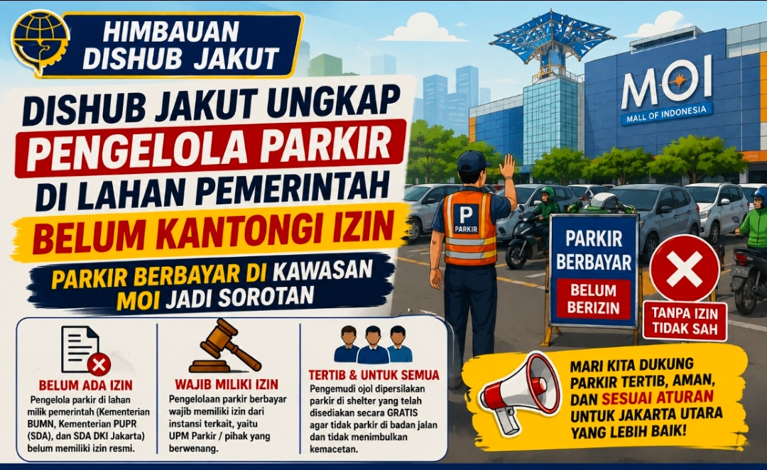 Parkir Liar di Kawasan MOI Kelapa Gading Disebut Belum Kantongi Izin, Dishub Jakarta Utara Beri Penjelasan