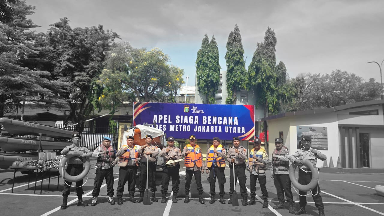 Polres Metro Jakarta Utara Gelar Apel Siaga Bencana 2025, Pastikan Kesiapan Personel dan Peralatan Hadapi Musim Hujan