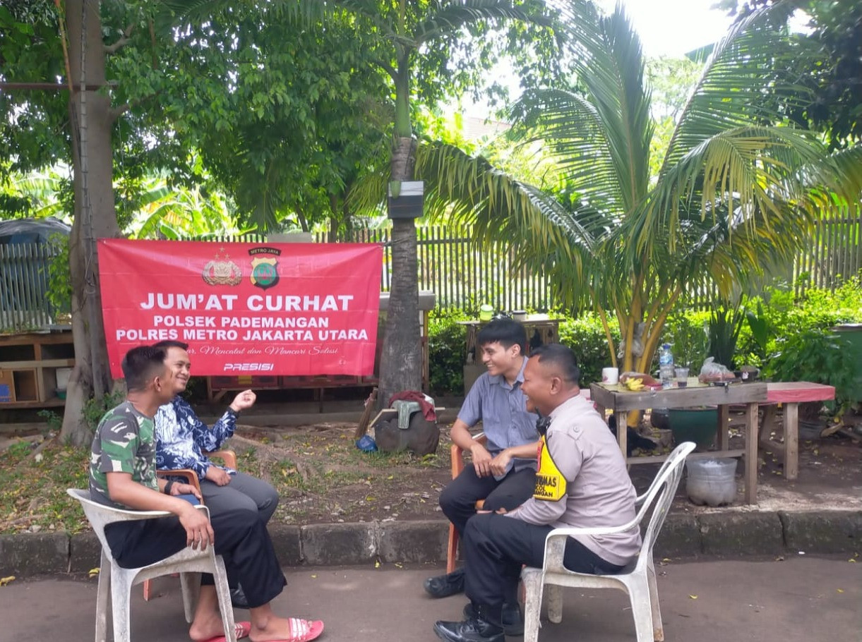 Polsek Pademangan Gelar “Jumat Curhat” Ajak Warga Perkuat Keamanan Lingkungan