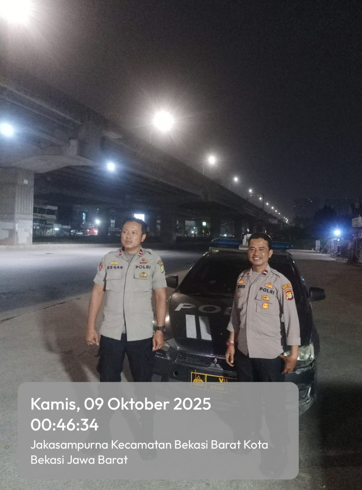 Polsek Bekasi Barat Optimalkan Patroli, Pastikan Situasi Aman dan Kondusif