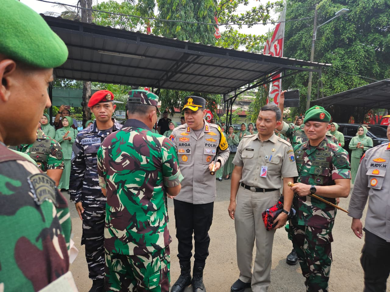 Kapolres Kepulauan Seribu Hadiri Kunjungan Kerja Danrem 0502/Wijaya Krama Bersama Forkopimko di Kodim 0502/JU, Teguhkan Sinergi Lewat Semangat Jaga Jakarta+