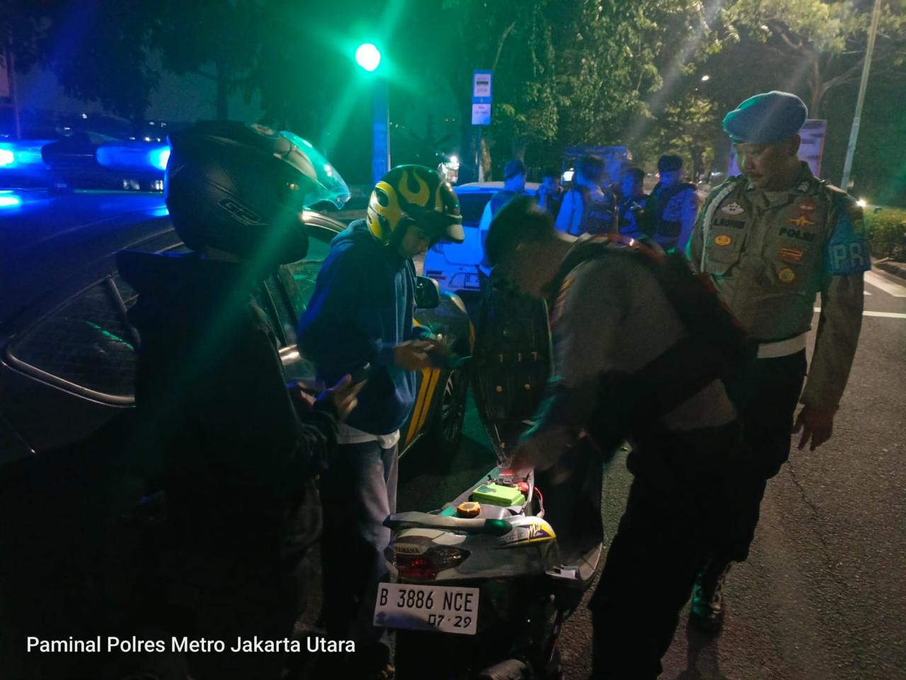 Polres Metro Jakarta Utara Gelar Patroli KRYD dan Razia Stasioner, Antisipasi Curanmor dan Gangguan Kamtibmas