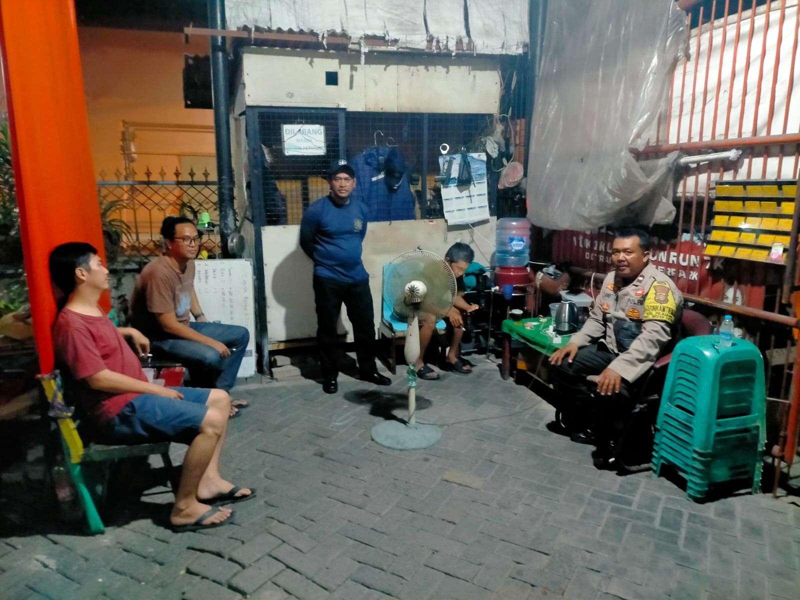 Polsek Medan Satria Lakukan Kunjungan Siskamling Perumahan Harapan Indah