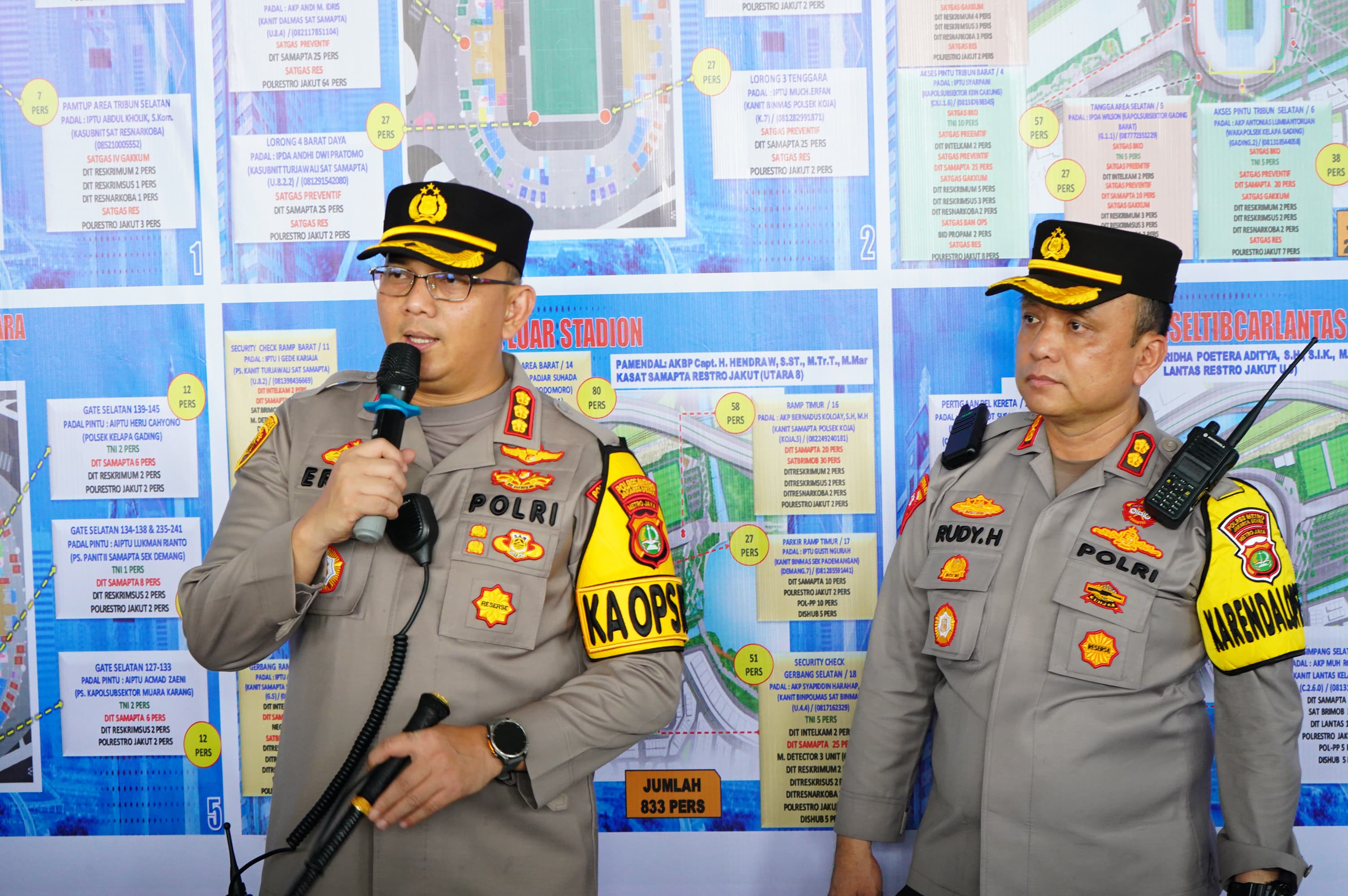 1.788 Personel Gabungan Amankan Laga Persija Jakarta vs Bali United di JIS