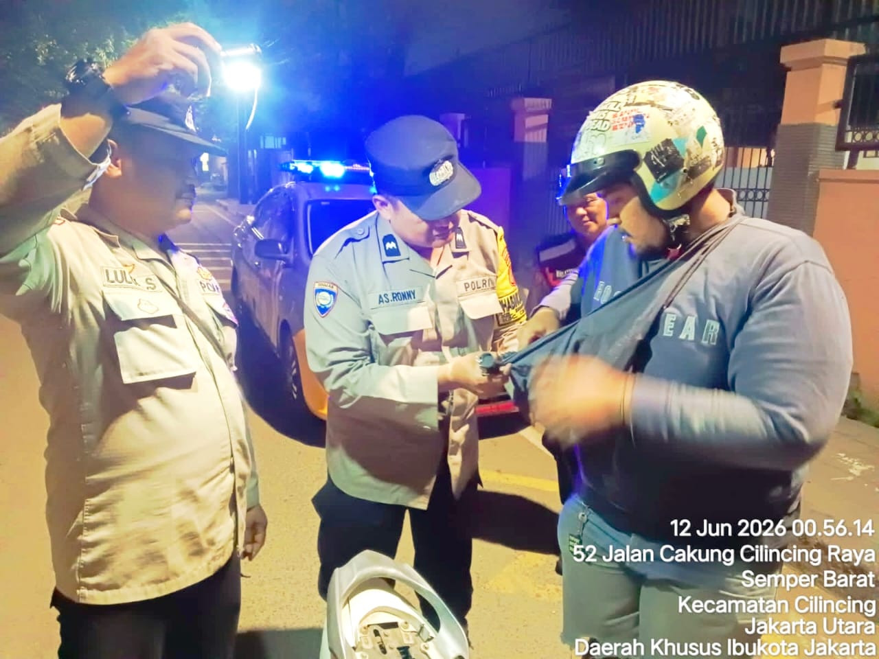 Polsek Cilincing Intensifkan Patroli KRYD dan Razia Stasioner, Antisipasi Tawuran hingga Kejahatan Jalanan