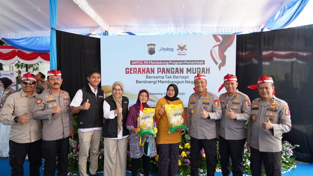 GERAKAN PASAR MURAH POLRI WUJUD BAKTI KONKRIT BAGI MASYARAKAT, ALUMNI AKPOL 90 GELAR PASAR MURAH DI SEMARANG