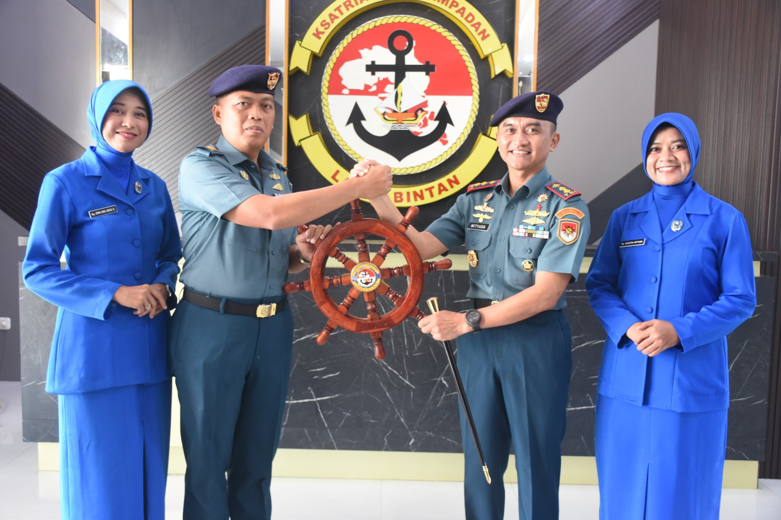 Sebagai Bentuk Penghormatan Kepada Pejabat Lama dan Baru, Lanal Bintan Selenggarakan Pisah Sambut Komandan Lanal Bintan