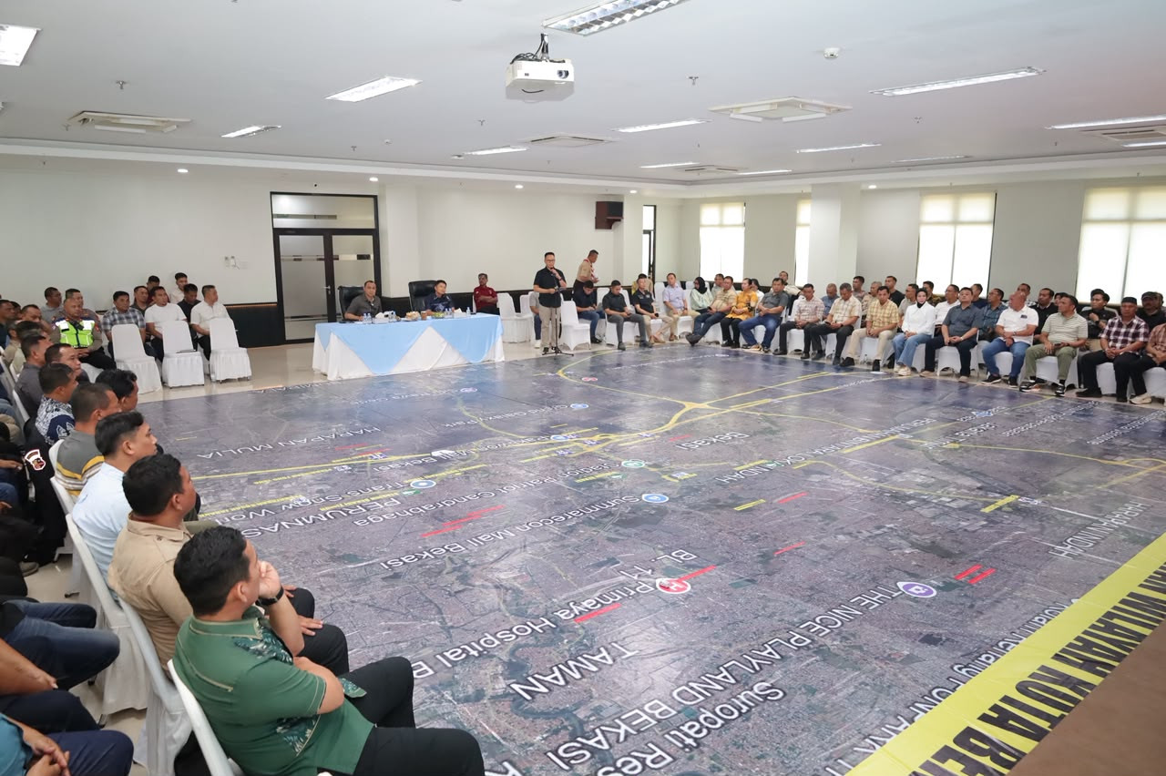 Polres Metro Bekasi Kota Gelar TFG Sispamkota, Antisipasi Mobilisasi Pelajar ke Jakarta