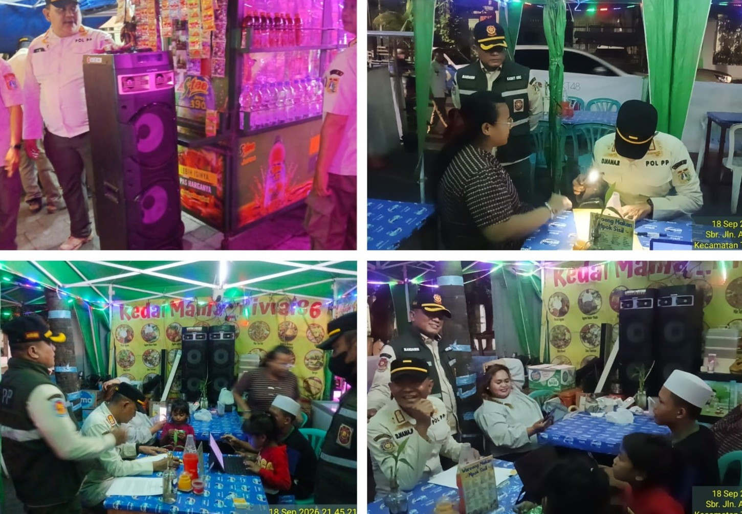 Sound System Menggelegar di Danau Sunter, Satpol PP Kecamatan Tanjung Priok Beri Peringatan Pedagang