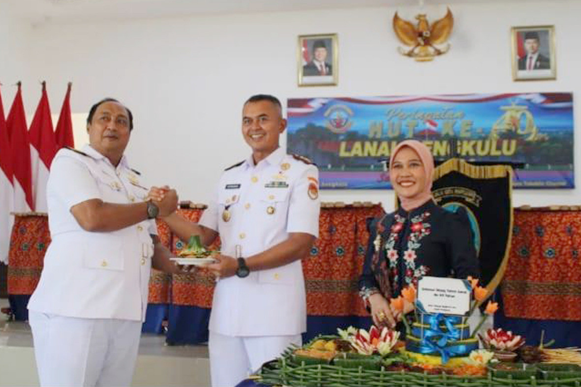 Upacara dan Syukuran Dalam Rangka Hari Jadi Ke-40 Lanal Bengkulu Tahun 2026