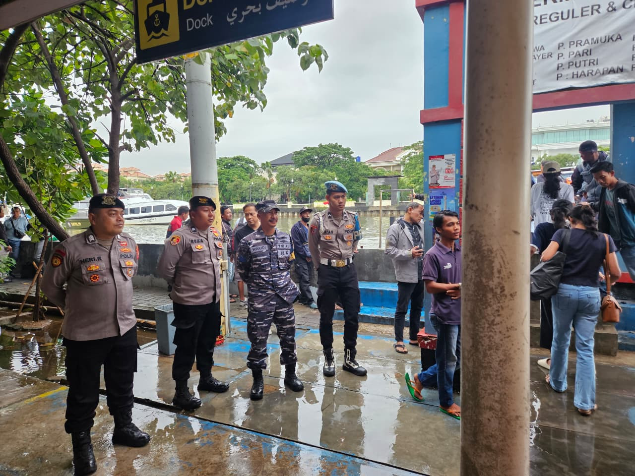 Polres Kepulauan Seribu Gelar Strong Point di Marina Ancol, Prioritaskan Keselamatan Penumpang Kapal