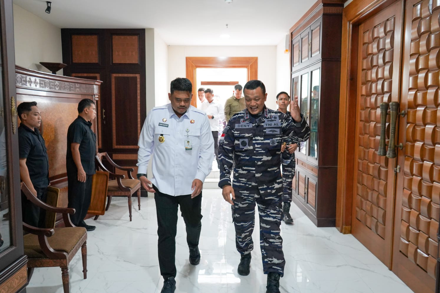 Tingkarkan Sinergitas Dengan Pemerintah Daerah, Dankodaeral I Laksanakan Courtesy Call (CC) Ke Gubernur Sumatera Utara