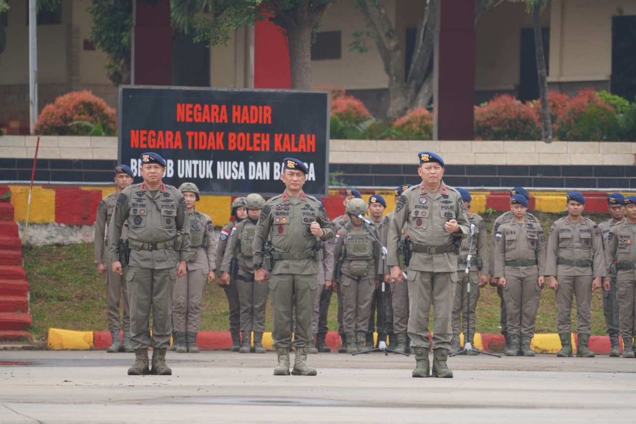 Upacara Pemberangkatan Operasi Damai Cartenz 2026, Dankorbrimob Polri Tegaskan Pendekatan Humanis di Tanah Papua