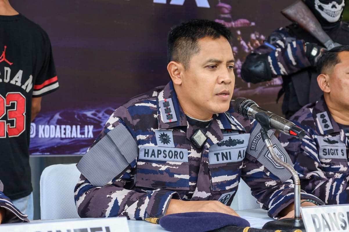 Kodaeral IX Ambon Gelar Press Release Penangkapan KM. Berkah Jaya Dalam Upaya Penyelundupan Solar Ilegal