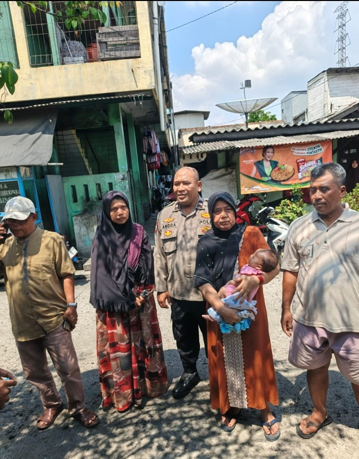 Polsek Cilincing Respons Cepat Kasus Bayi Terbuang di Semper Barat