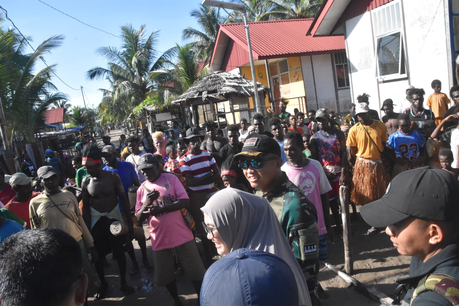 Dandim 1710/Mimika Tinjau Kondisi Wilayah dan Gelar Komsos di Kampung Kekwa