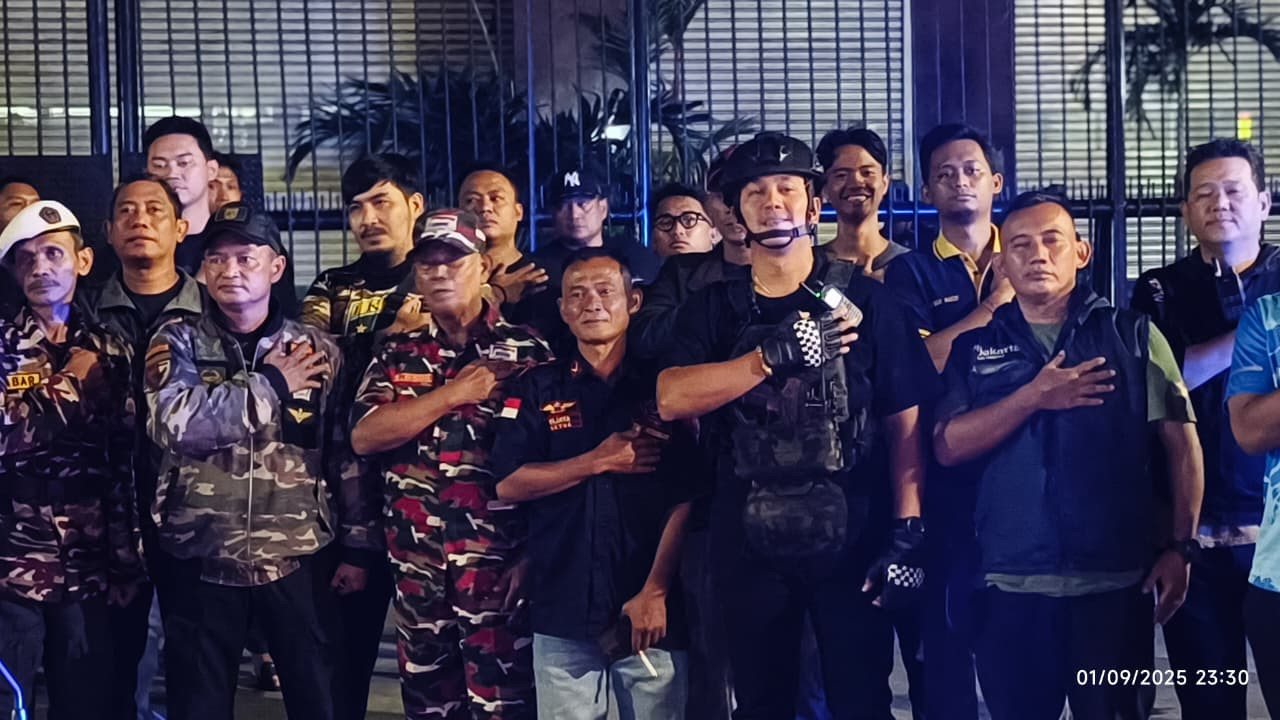 Polsek Pademangan Gelar Apel dan Patroli Gabungan 3 Pilar Antisipasi Demonstrasi Anarkis