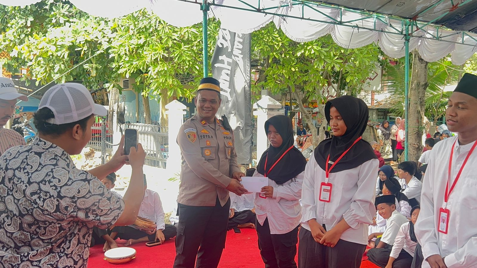 Polsek Kepulauan Seribu Utara Gandeng Antheia Project, Santuni 187 Anak Yatim dan Yatim Piatu