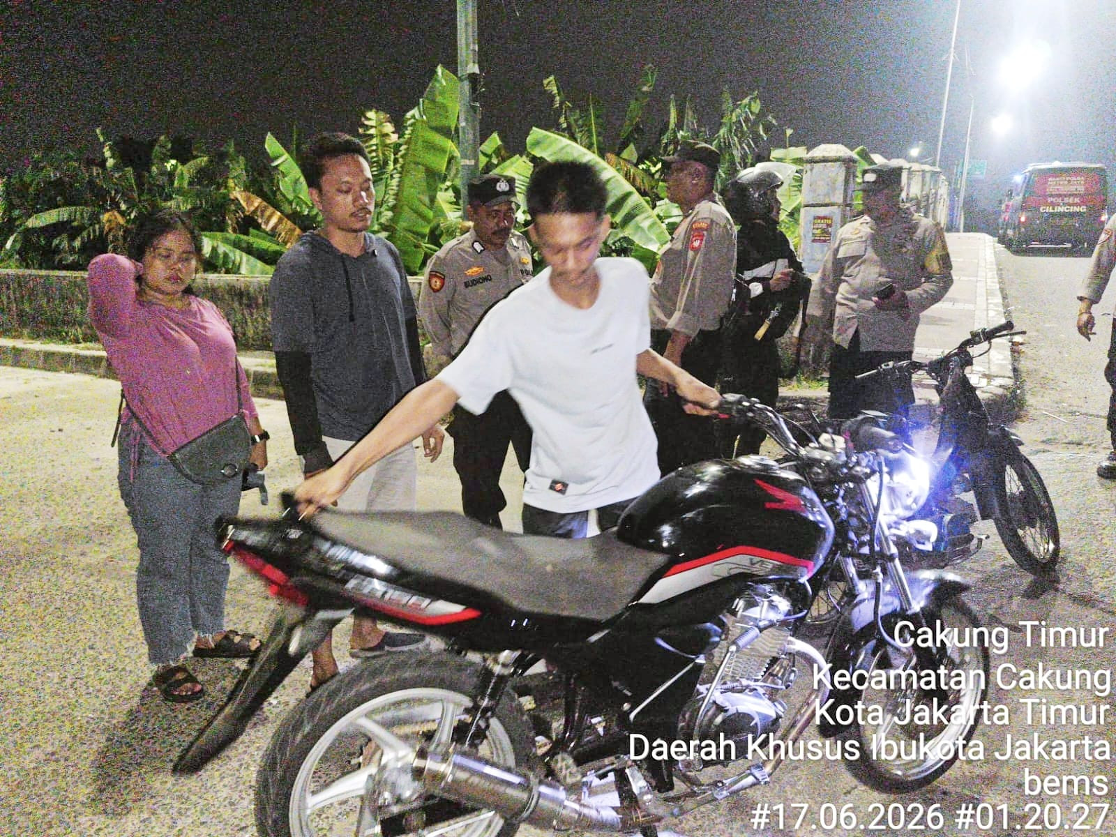 Polsek Cilincing Gelar Patroli KRYD dan Razia Stasioner, Situasi Wilayah Tetap Kondusif