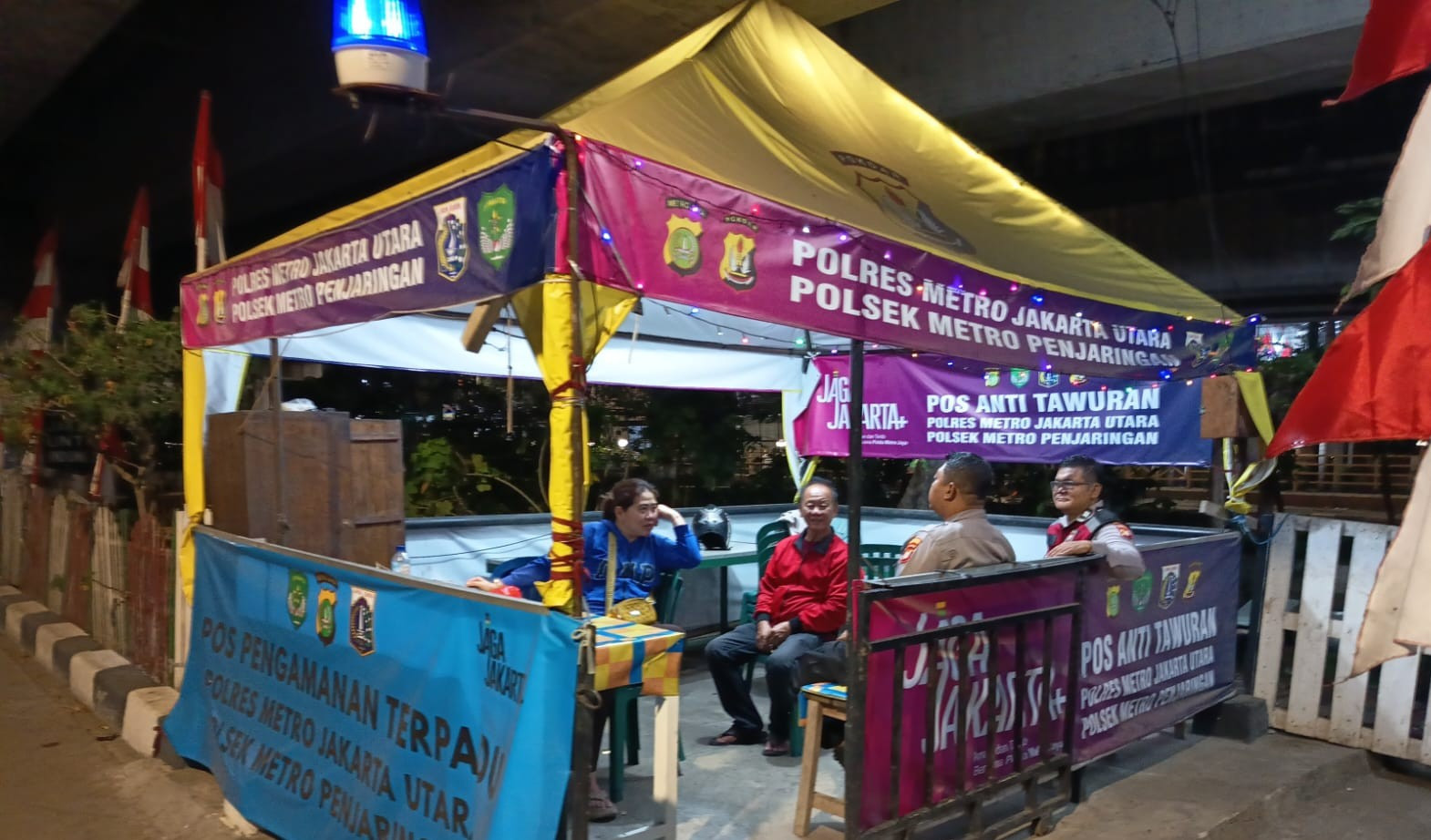 Polsek Metro Penjaringan Intensifkan Pos Pantau, Antisipasi Tawuran di Malam Hari