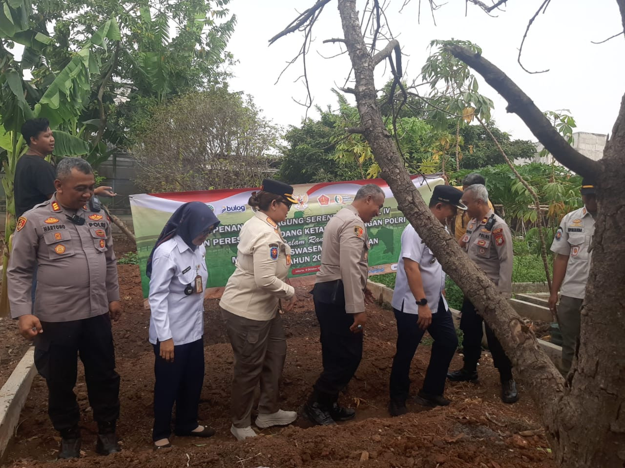 Polsek Koja Tanam Jagung Serentak dan Resmikan Gudang Ketahanan Pangan Polri Dukung Swasembada Pangan 2025