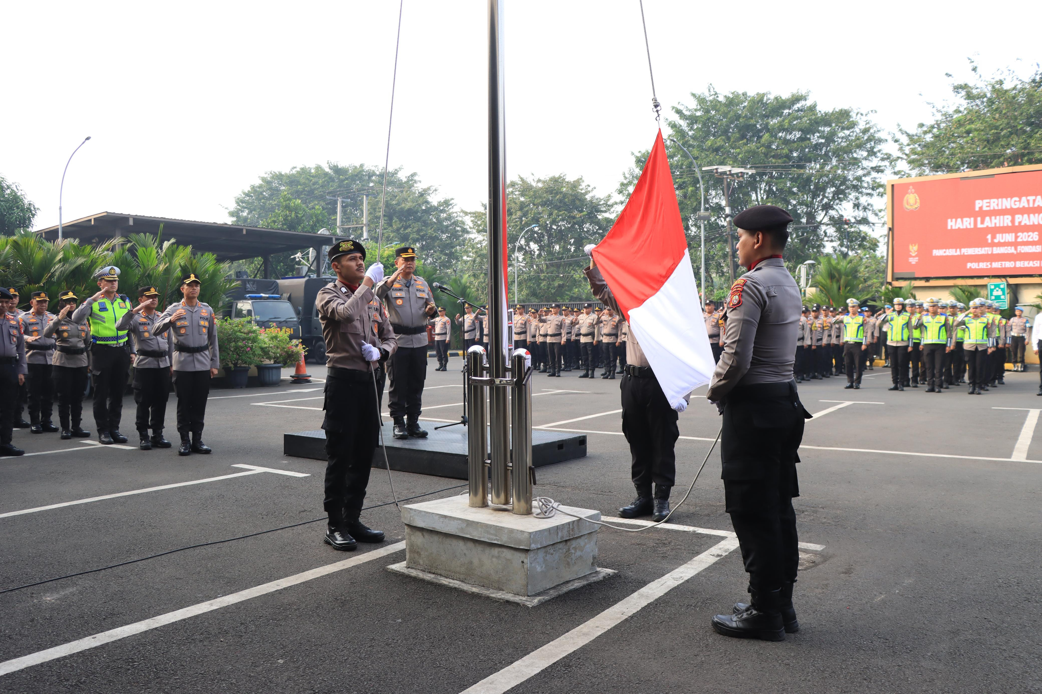 Upacara Peringatan Hari Lahir Pancasila 1 Juni 2026, Polres Metro Bekasi Kota Tegaskan Pancasila sebagai Pemersatu Bangsa