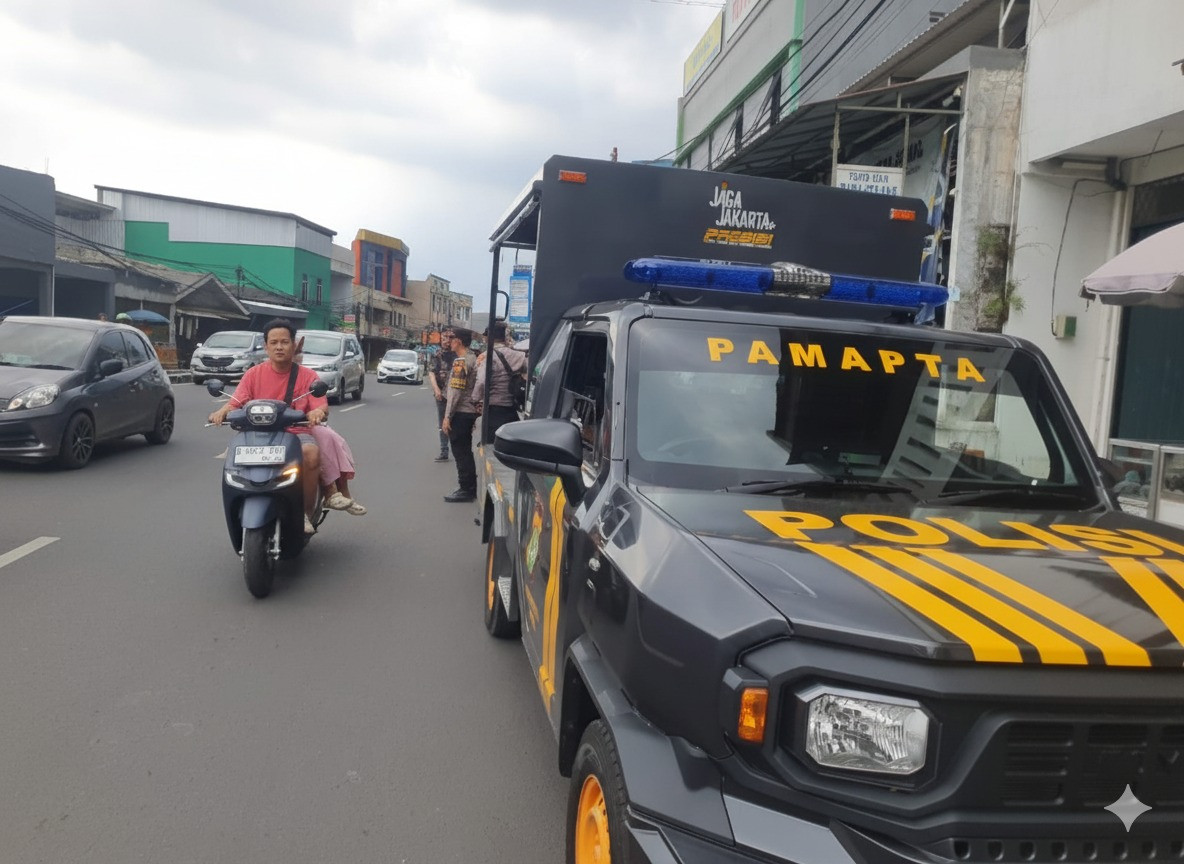 Polres Metro Depok Gelar Patroli Cipta Kondisi, Antisipasi Guantibmas dan Kejahatan Jalanan