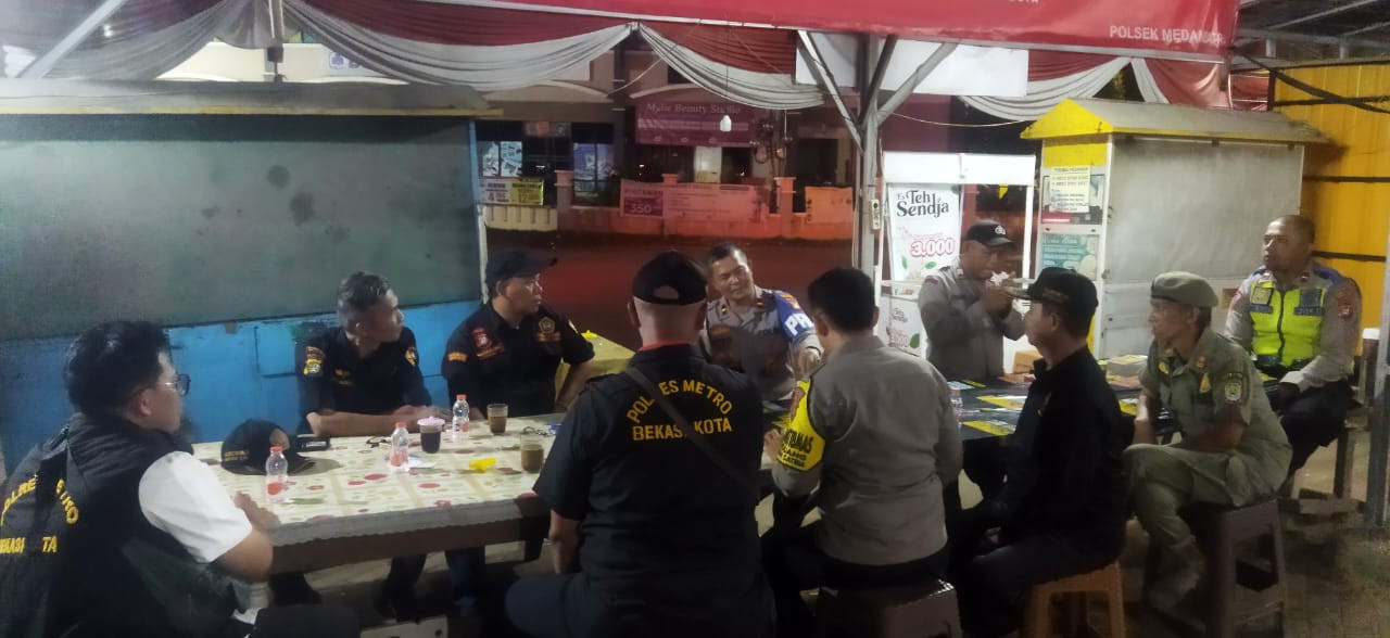 Patroli 3 Pilar Polsek Medan Satria Antisipasi Guantibmas Berjalan Kondusif