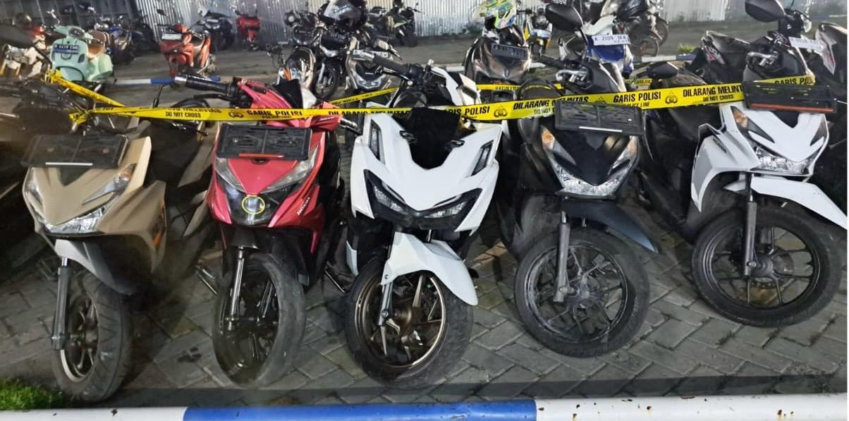 Polres Metro Tangerang Kota Bongkar Sindikat Curanmor, 6 Motor Curian Diamankan