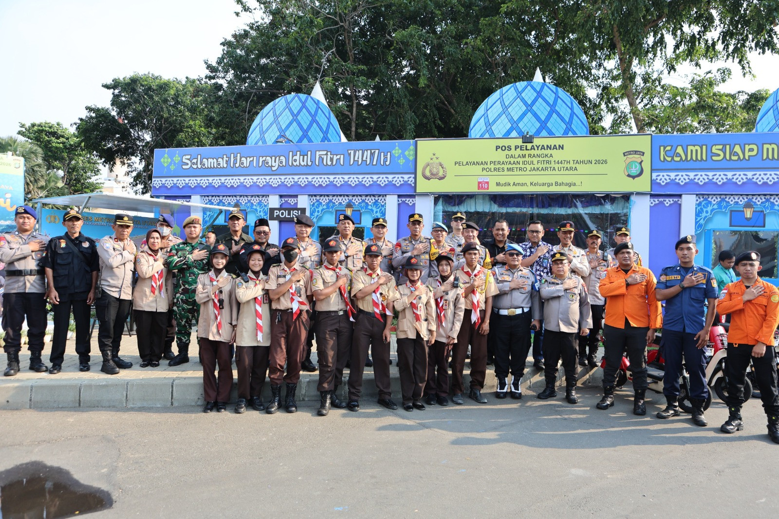 Karoops Polda Metro Jaya Tinjau Posyan Ancol, Warga Diminta Jangan Ragu Manfaatkan Layanan 110