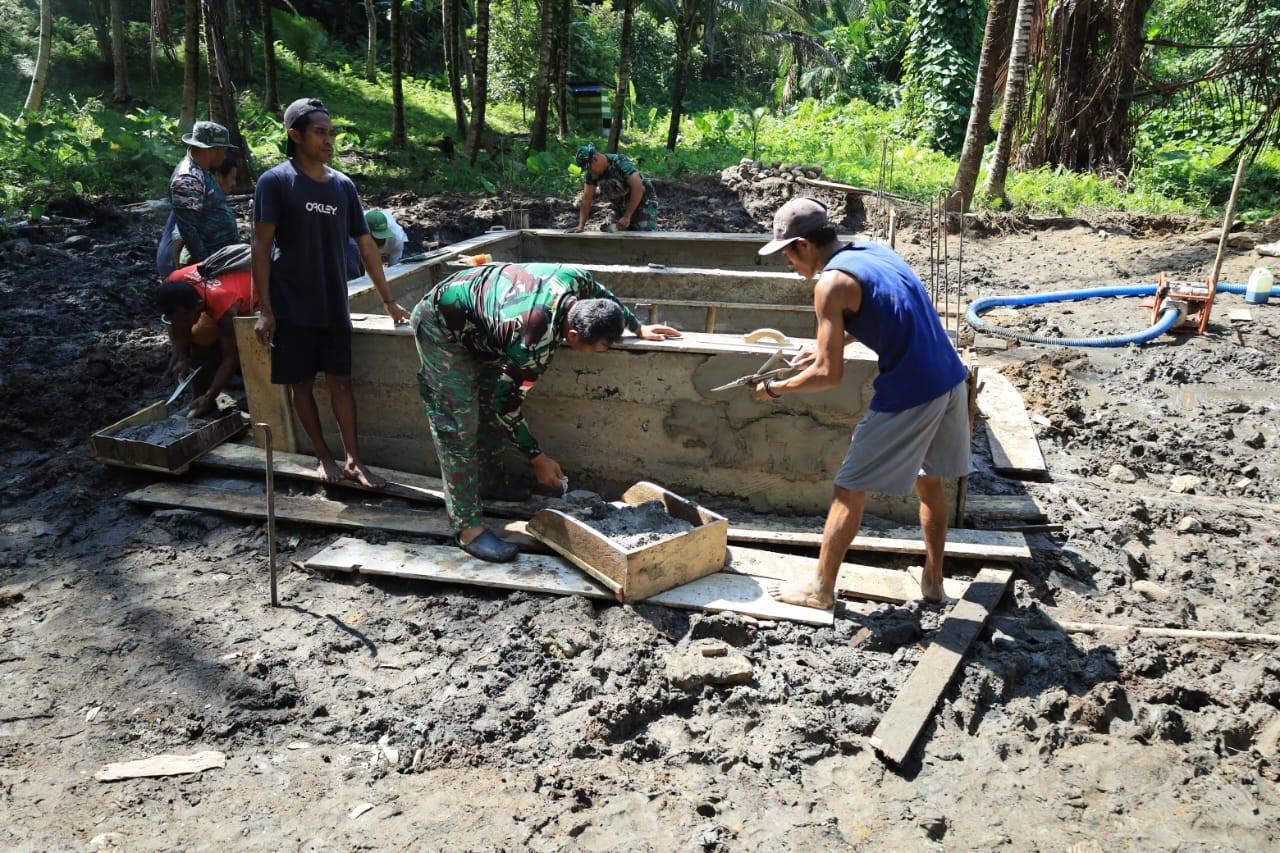 Satgas TMMD Kejar Target, Warga Desa Tagalaya Segera Nikmati Air Bersih Sebelum Penutupan