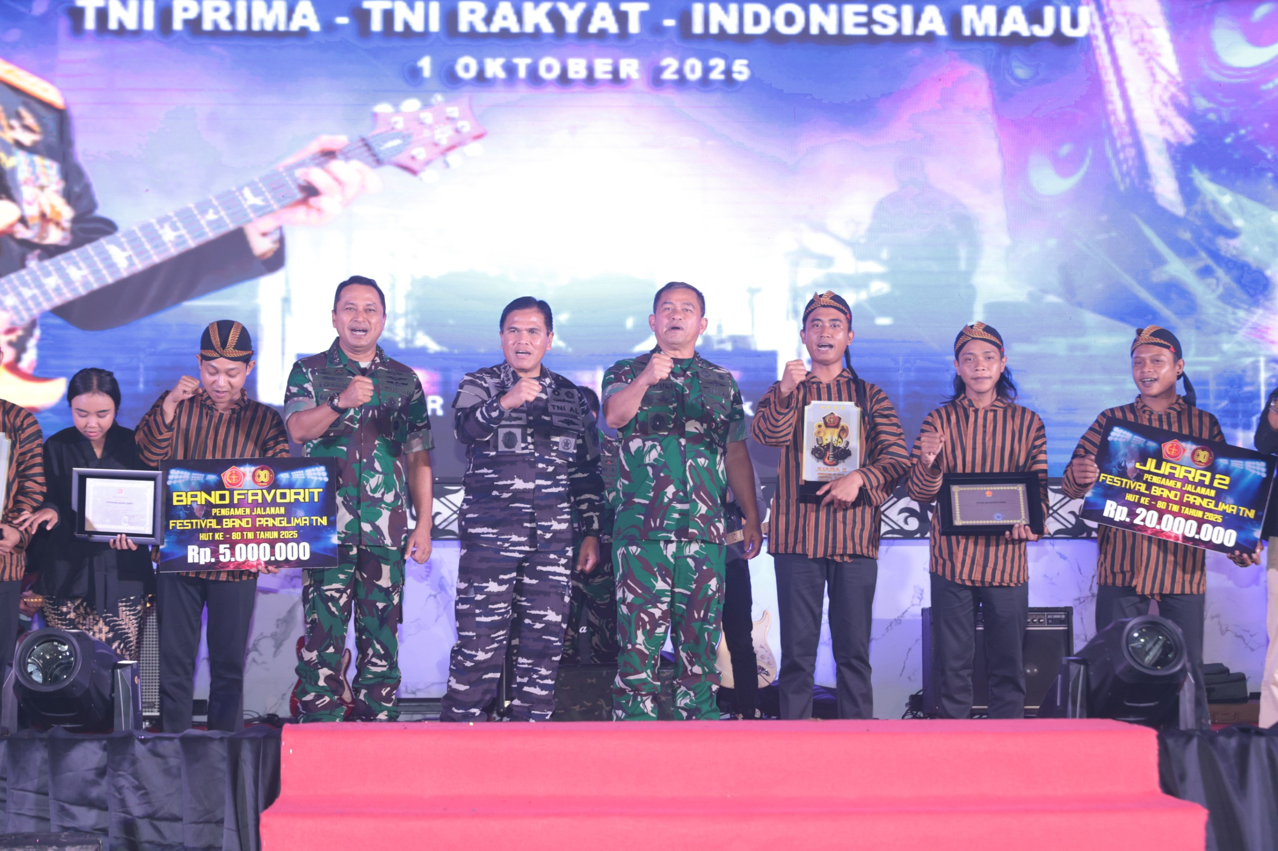 Kasad Hadiri Battle of The Band Festival, Ajang Kebersamaan TNI dan Pegiat Musik
