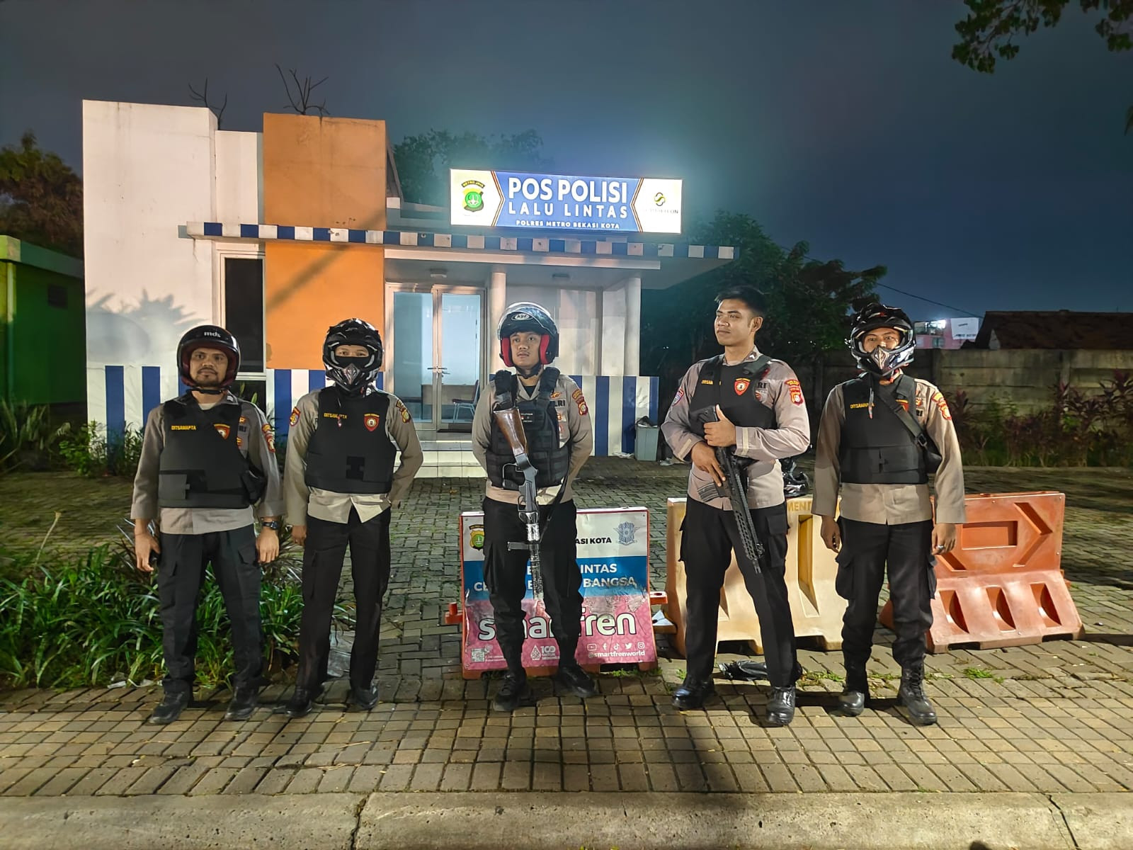 Cegah Aksi Kejahatan Jalanan, Sat Samapta Polres Metro Bekasi Kota Gelar Patroli Humanis