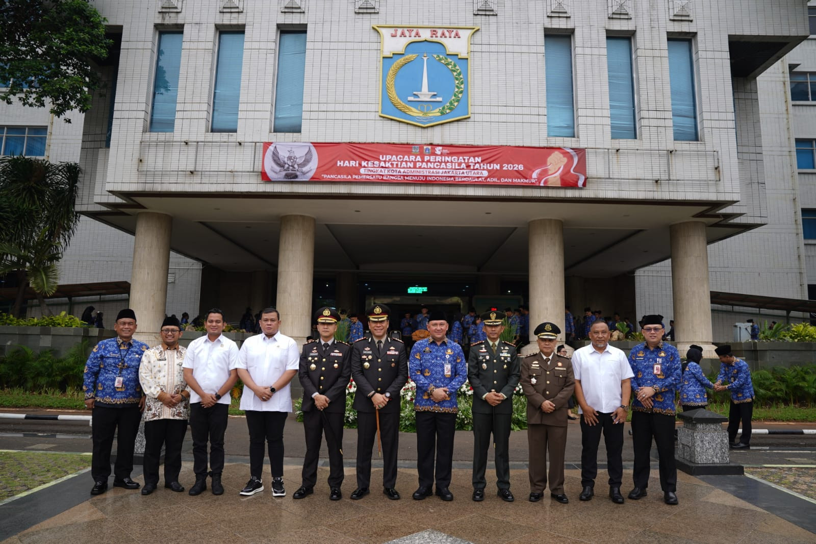 Upacara Hari Kesaktian Pancasila 2026 bersama Forkopimko di Jakut, Kapolres: Momentum Perkuat Persatuan
