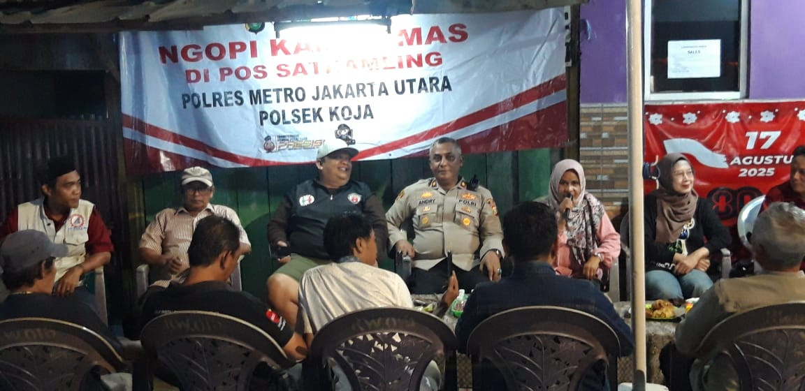 Ngopi Kamtibmas Polsek Koja, Wujudkan Keamanan dan Kebersamaan Warga Lagoa