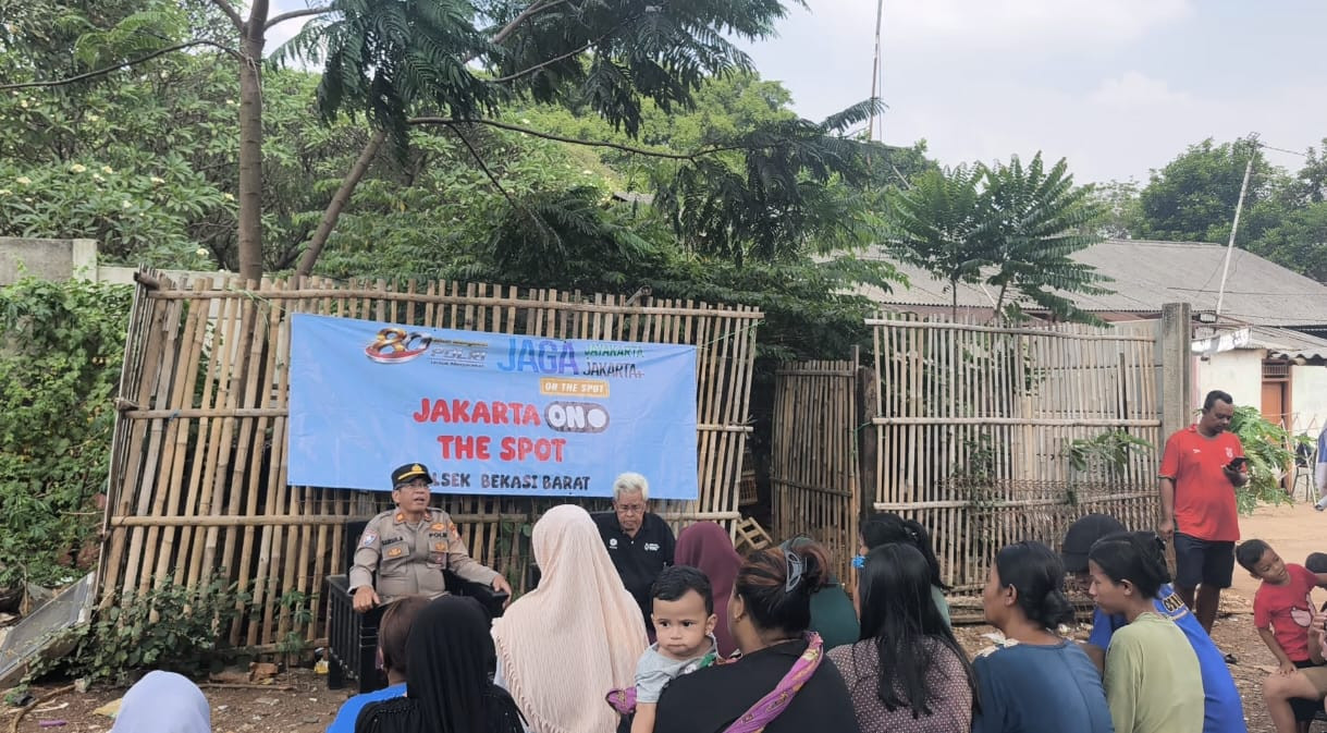 Polsek Bekasi Barat Gelar Jaga Jakarta On The Spot, Ajak Warga Cegah Tawuran dan Judi Online