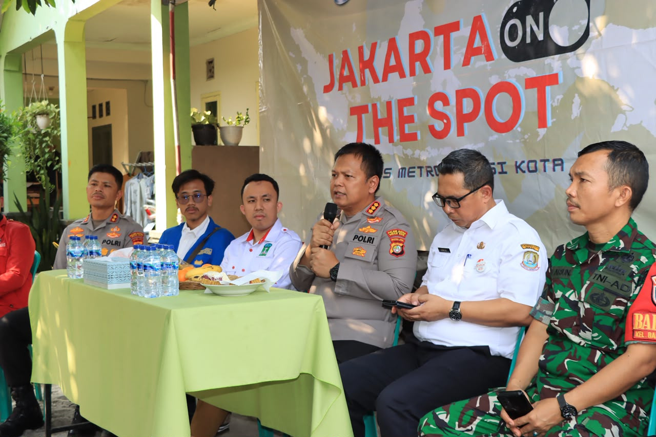 Jaga Jakarta On The Spot Kapolres Metro Bekasi Kota di Bantar Gebang, Kupas Solusi Curanmor hingga Layanan SIM