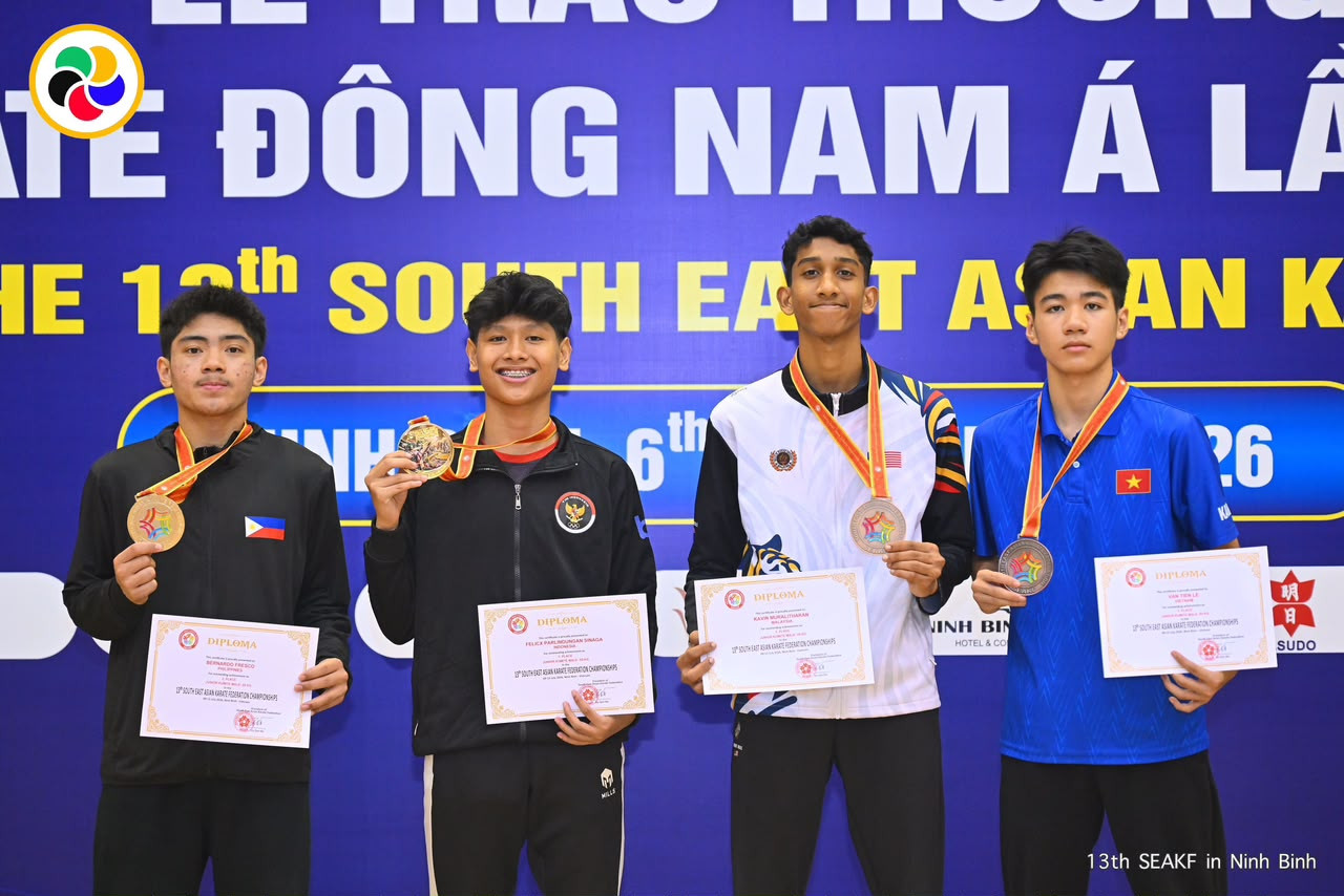 Team INKAI merebut 7 Emas di Kejuaraan Dunia SEAKF Vietnam 2026