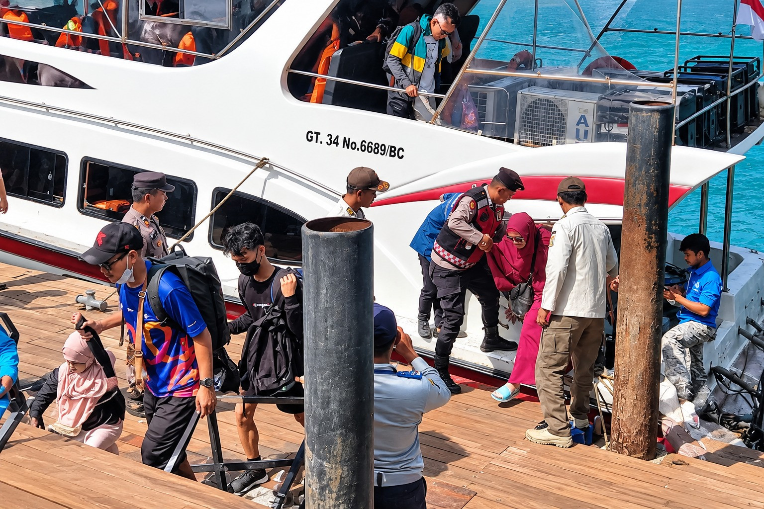 Layanan Polisi 110, Strong Point Polisi di Dermaga Kepulauan Seribu Pastikan Wisatawan Aman