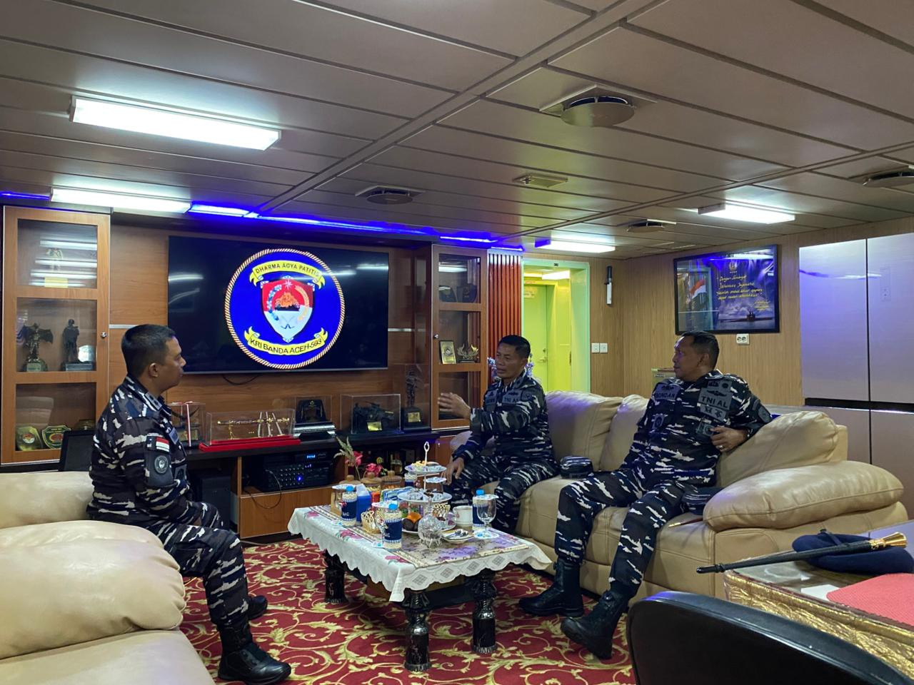 Lanal Sabang Laksanakan Merflug Kedatangan KRI Banda Aceh, Bawa Sarana Strategis Operasional