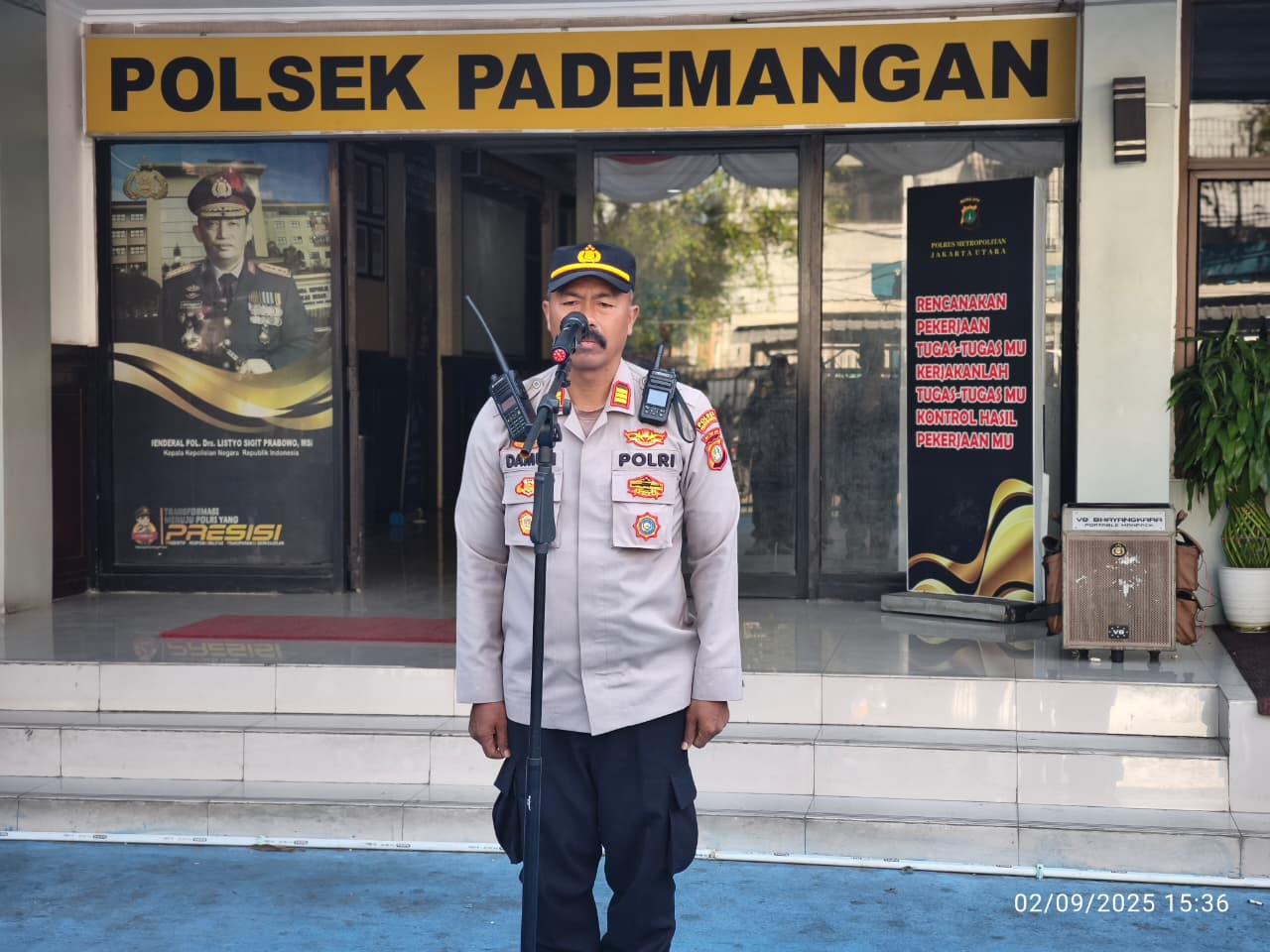 Polsek Kelapa Gading Gelar Apel Patroli “Jaga Jakarta” Bersama Tiga Pilar