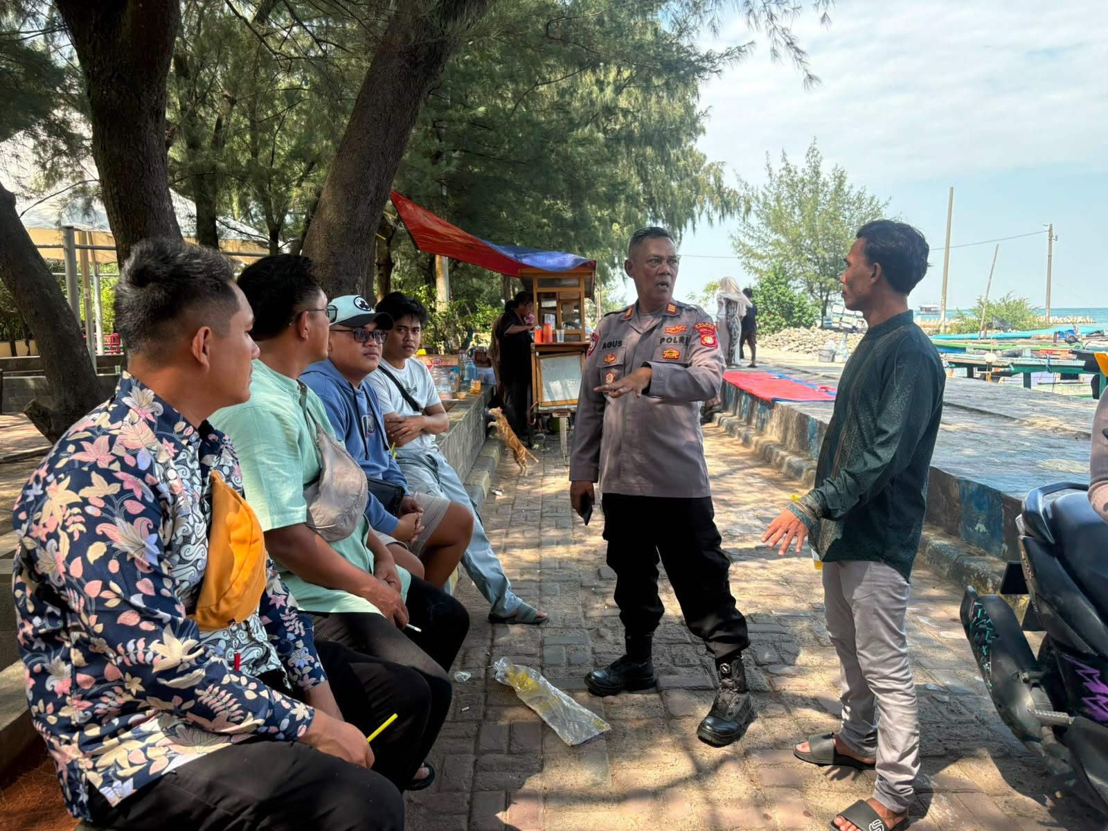 Jaga Jakarta On The Spot Sambangi Pulau Untung Jawa, Polres Kepulauan Seribu Ajak Warga Aktif Jaga Kamtibmas dan Manfaatkan Layanan 110